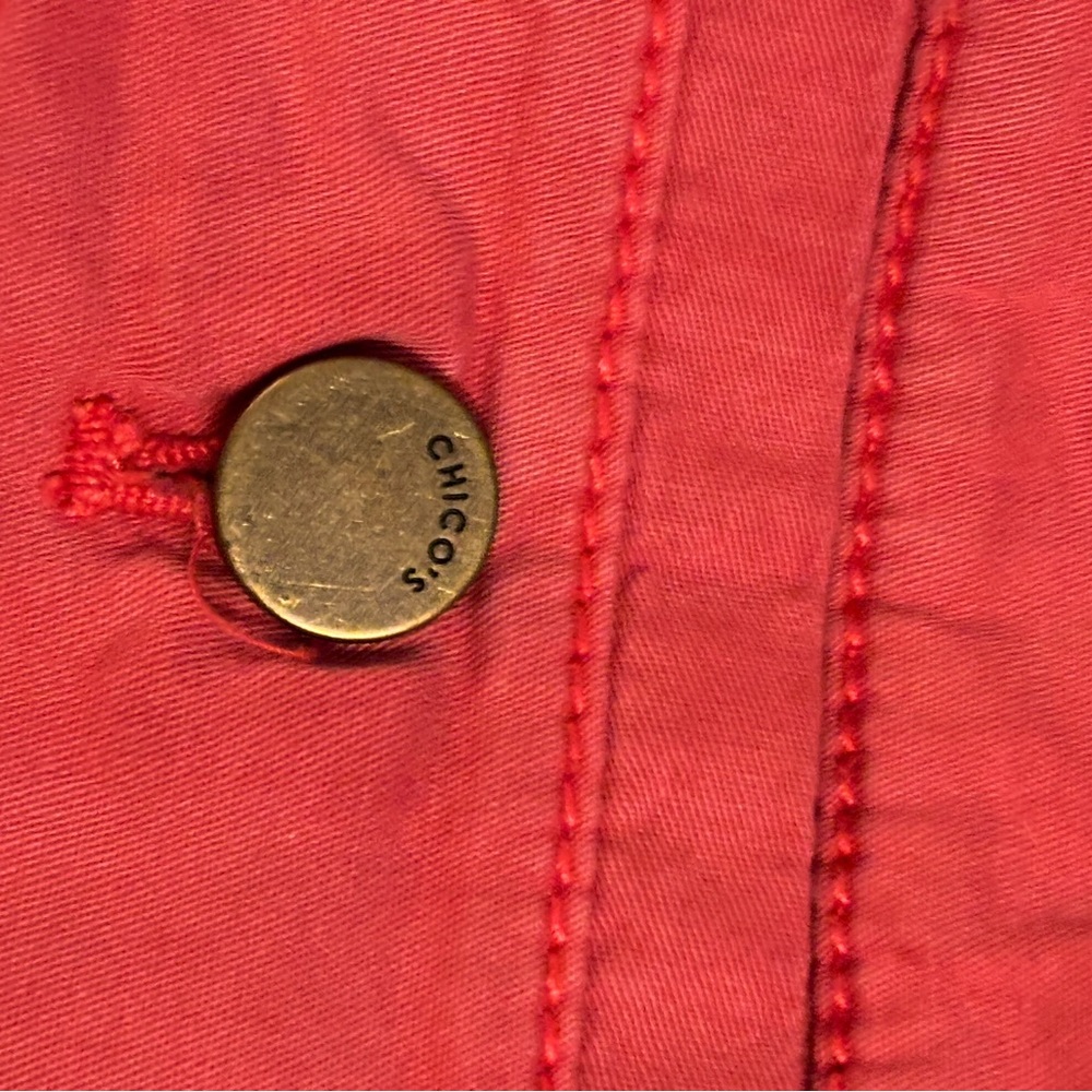 Chico's Rose Red pants 12/14 - Picture 4 of 6